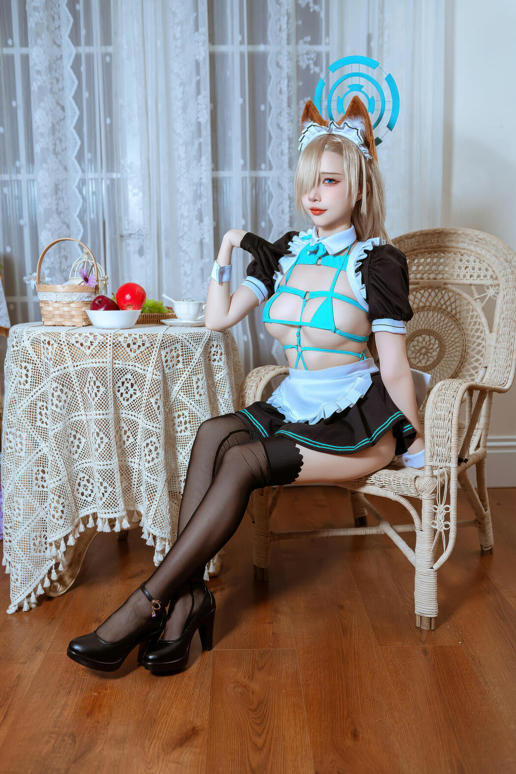 Coser@二佐Nisa – 蔚蓝档案 明日奈猫耳女仆 (40P)