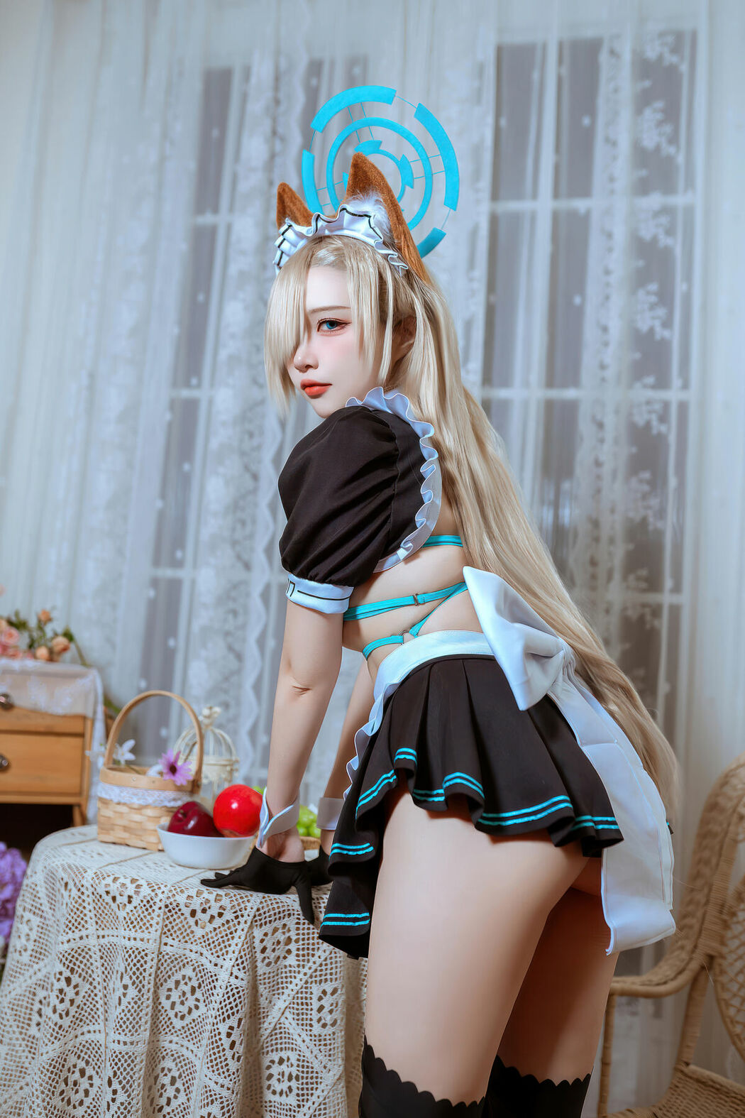 Coser@二佐Nisa – 蔚蓝档案 明日奈猫耳女仆 (40P)