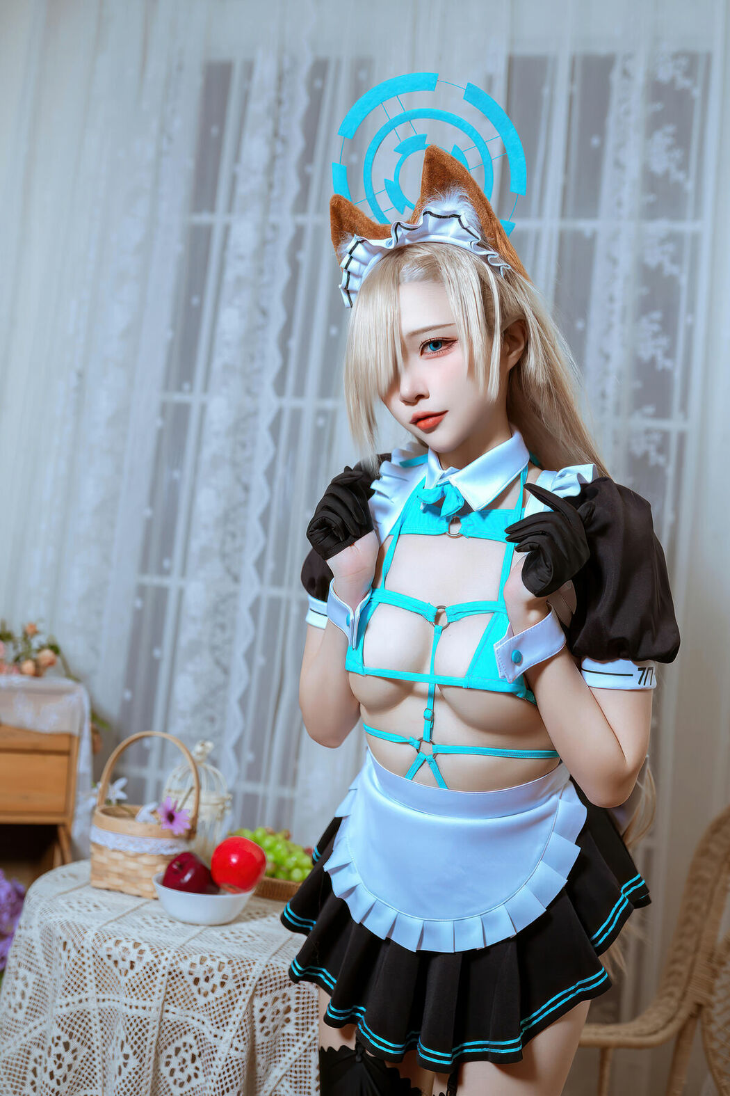 Coser@二佐Nisa – 蔚蓝档案 明日奈猫耳女仆 (40P)