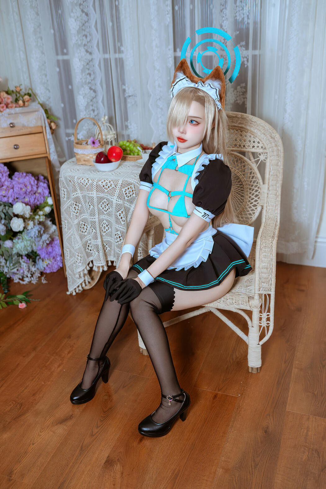 Coser@二佐Nisa – 蔚蓝档案 明日奈猫耳女仆 (40P)