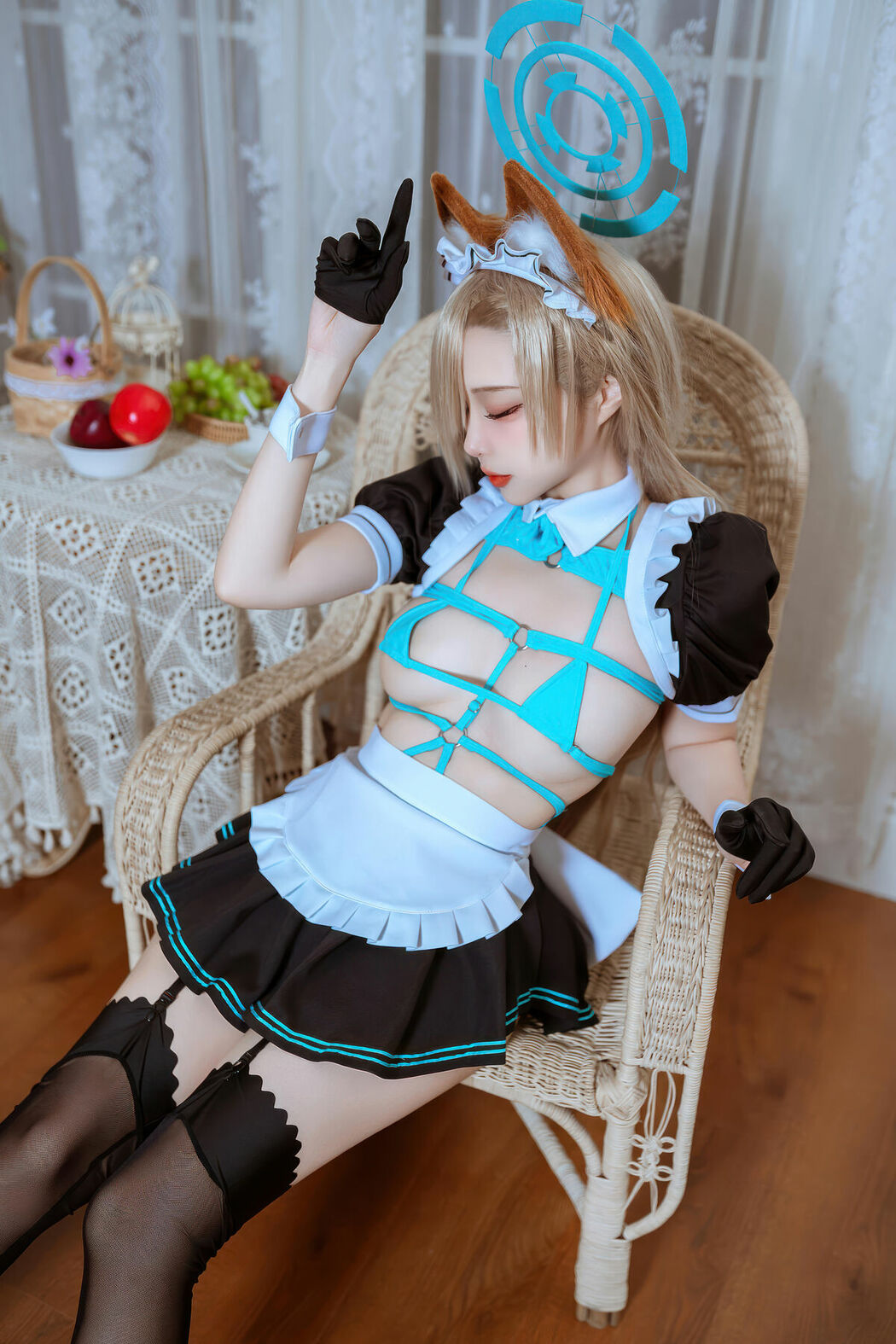 Coser@二佐Nisa – 蔚蓝档案 明日奈猫耳女仆 (40P)