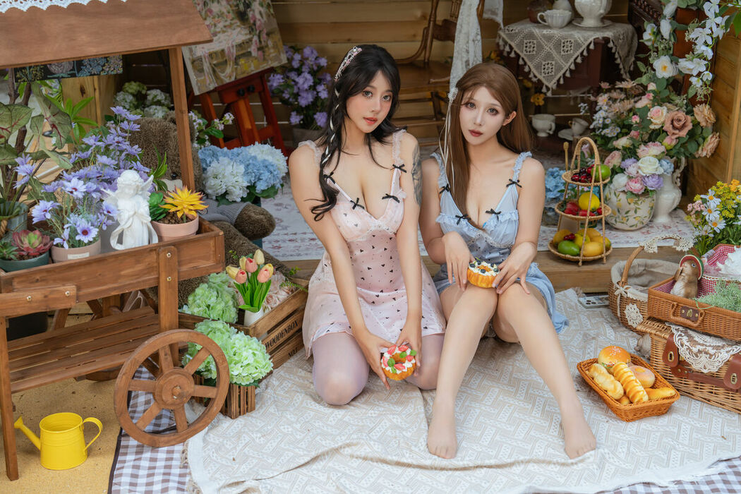 Coser@云溪溪 Yunx1x1 And 奶桃桃 And 奈汐酱nice – 花眠 (91P – 1V)