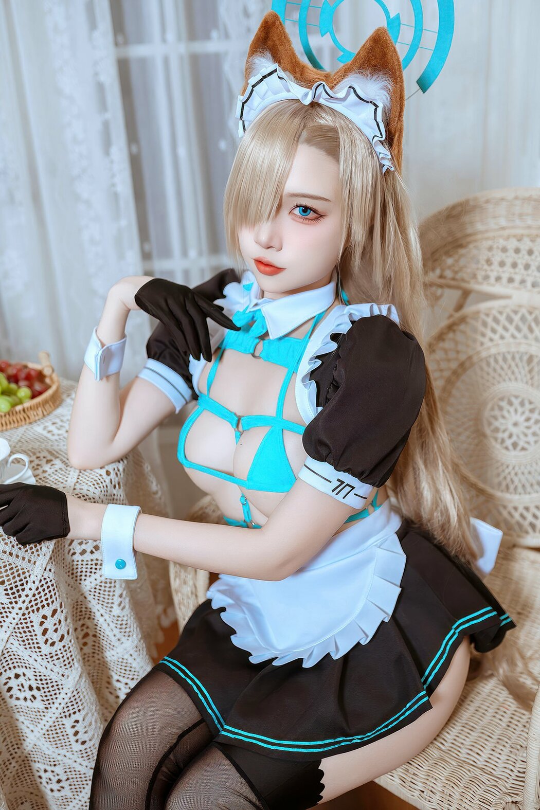 Coser@二佐Nisa – 蔚蓝档案 明日奈猫耳女仆 (40P) Cover Photo