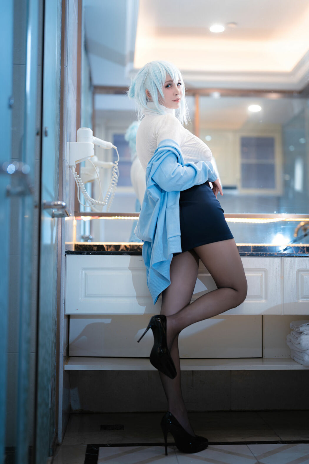 Coser@上杉绘梨落 – 雪女 (49P)