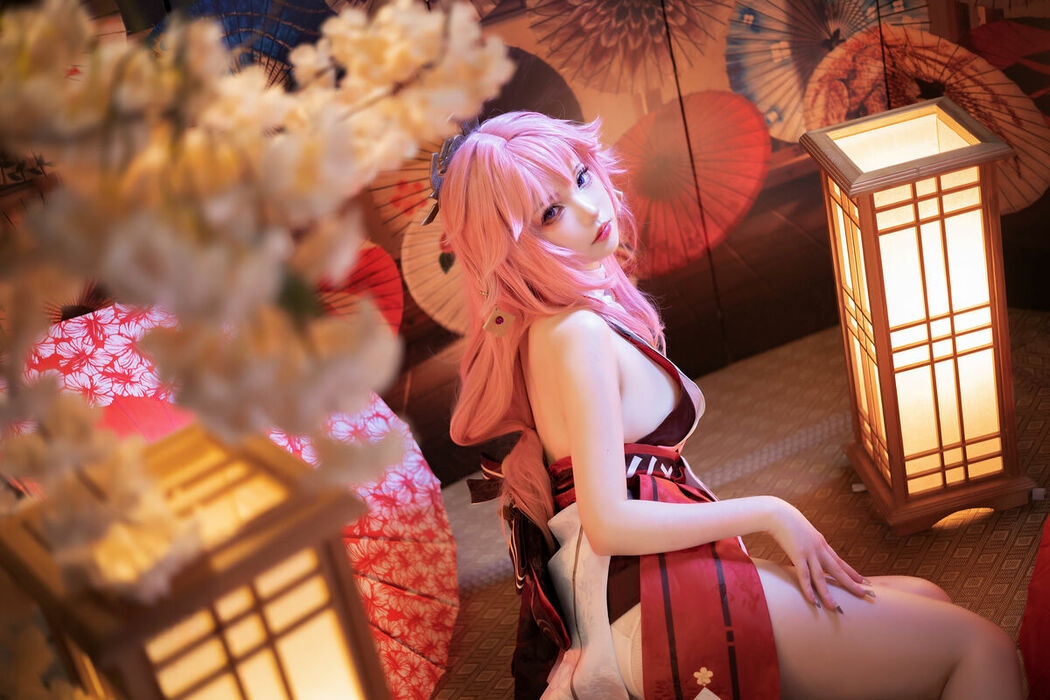 Coser@雪晴Astra – 原神 八重神子 (61P)
