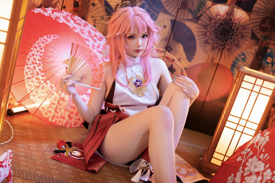 Coser@雪晴Astra – 原神 八重神子 (61P)
