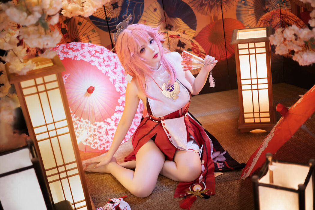 Coser@雪晴Astra – 原神 八重神子 (61P)