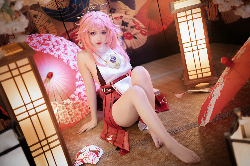 Coser@雪晴Astra – 原神 八重神子 (61P)