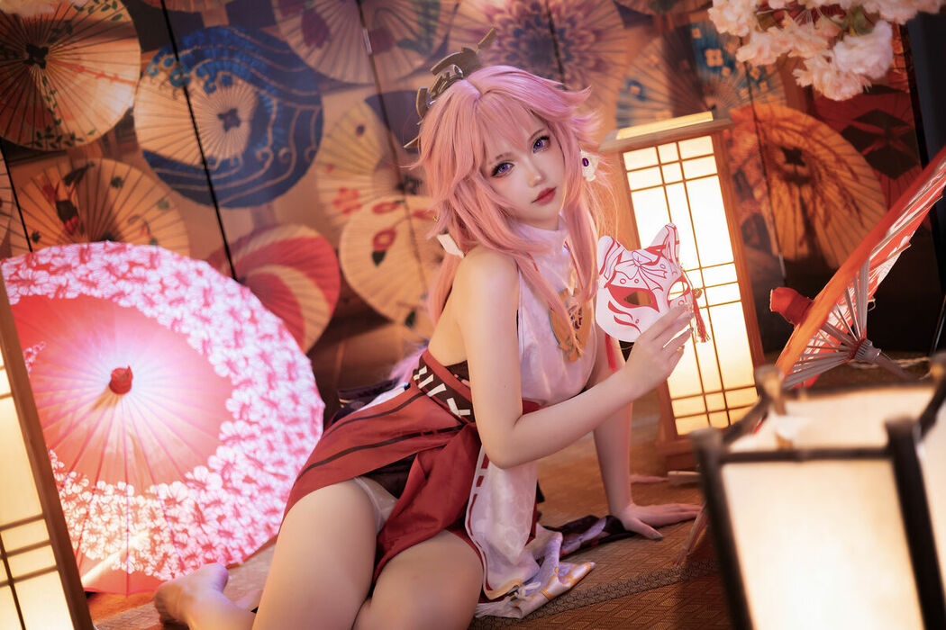 Coser@雪晴Astra – 原神 八重神子 (61P)