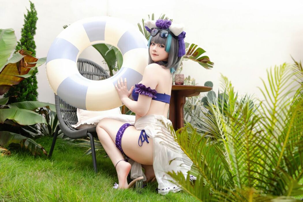 Coser@屿鱼 – 柴郡泳装 (30P)