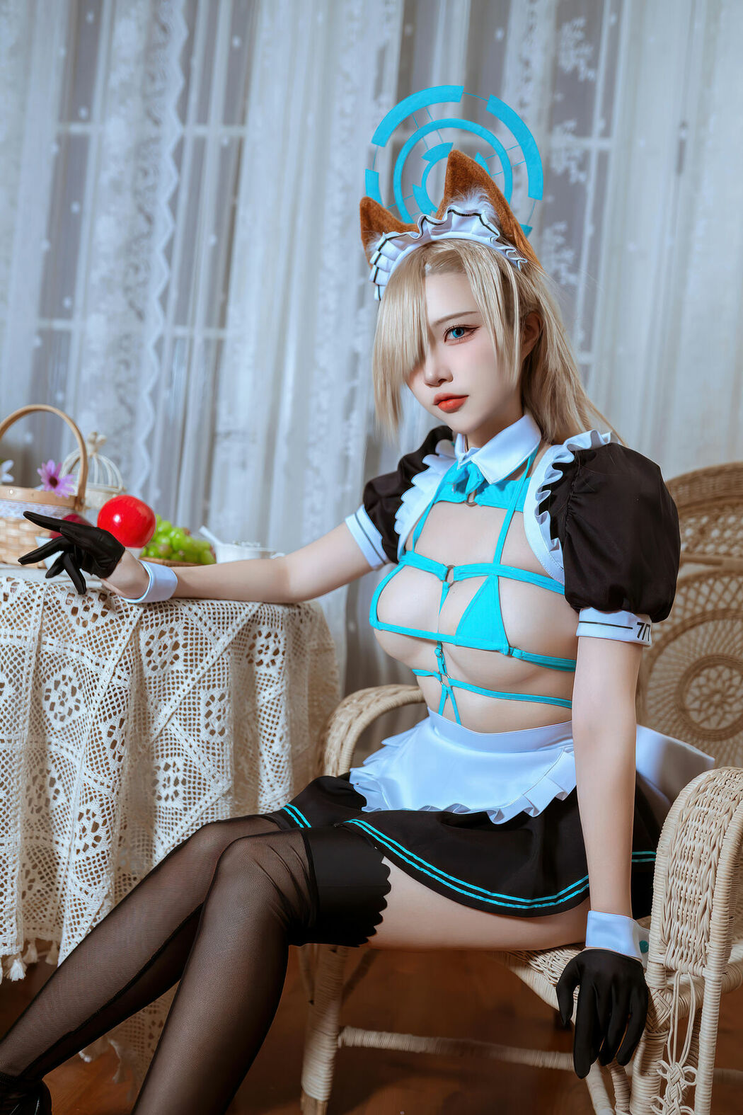 Coser@二佐Nisa – 蔚蓝档案 明日奈猫耳女仆 (40P)