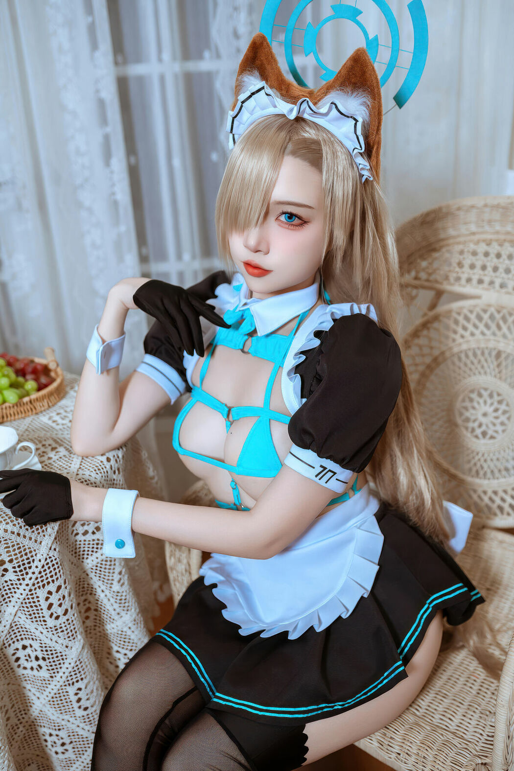 Coser@二佐Nisa – 蔚蓝档案 明日奈猫耳女仆 (40P)