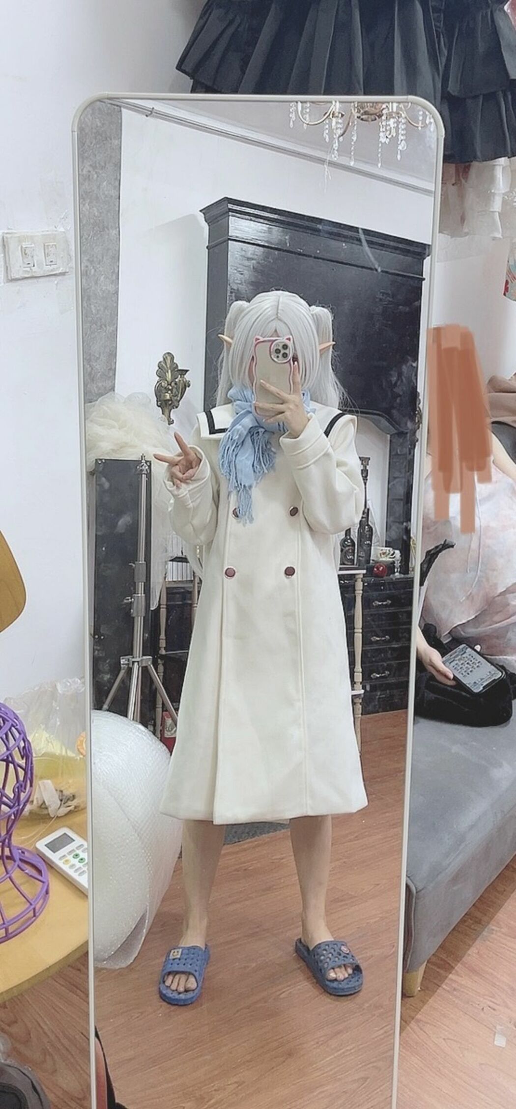 Coser@PoppaChan – Frieren Winter 芙莉莲&middot;黑丝短靴冬装 S (72P – 13V)