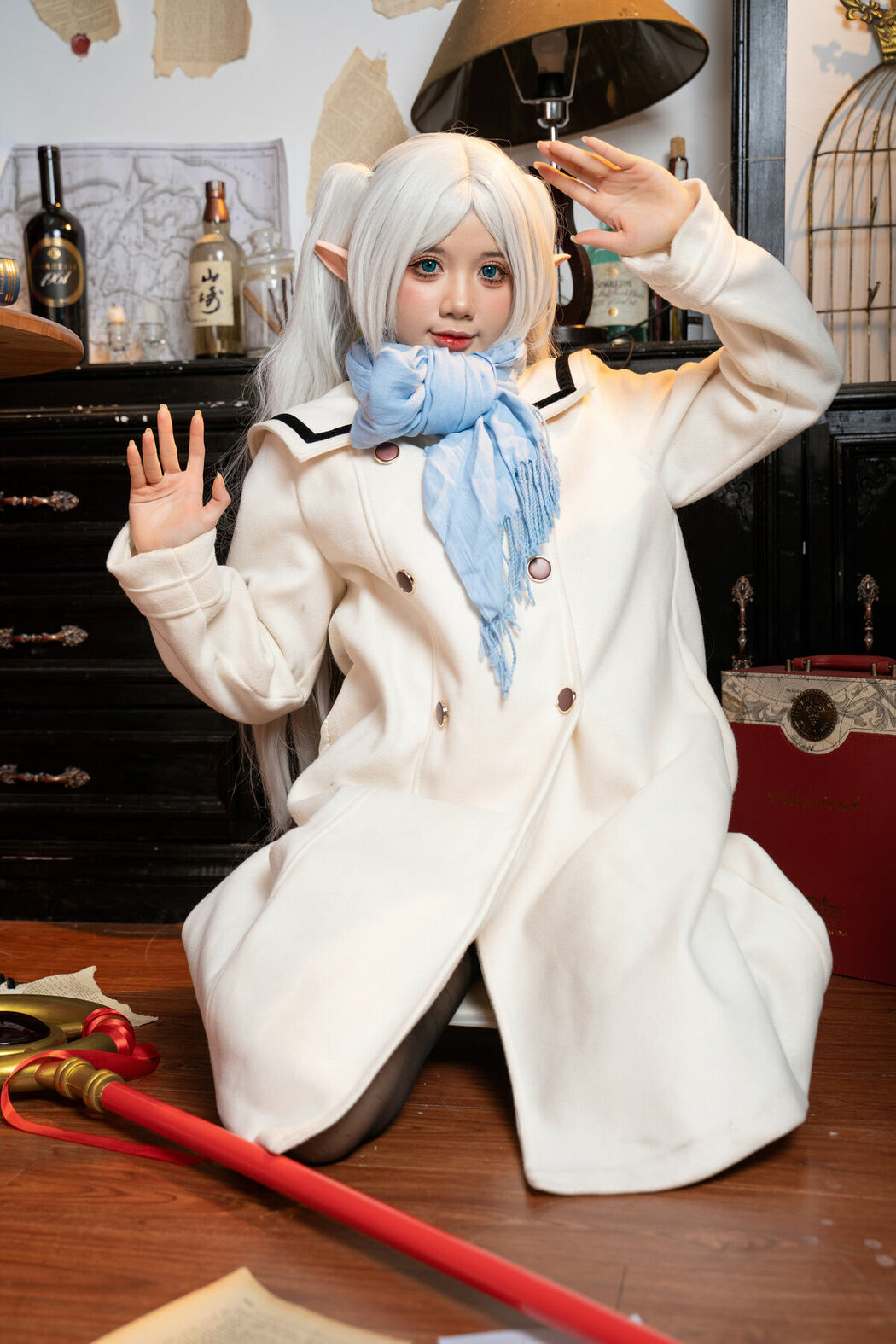 Coser@PoppaChan – Frieren Winter 芙莉莲&middot;黑丝短靴冬装 S (72P – 13V)