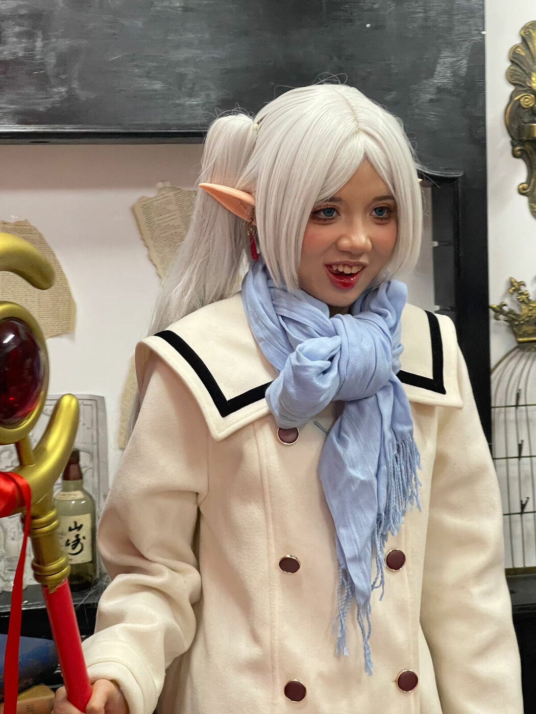Coser@PoppaChan – Frieren Winter 芙莉莲&middot;黑丝短靴冬装 S (72P – 13V)