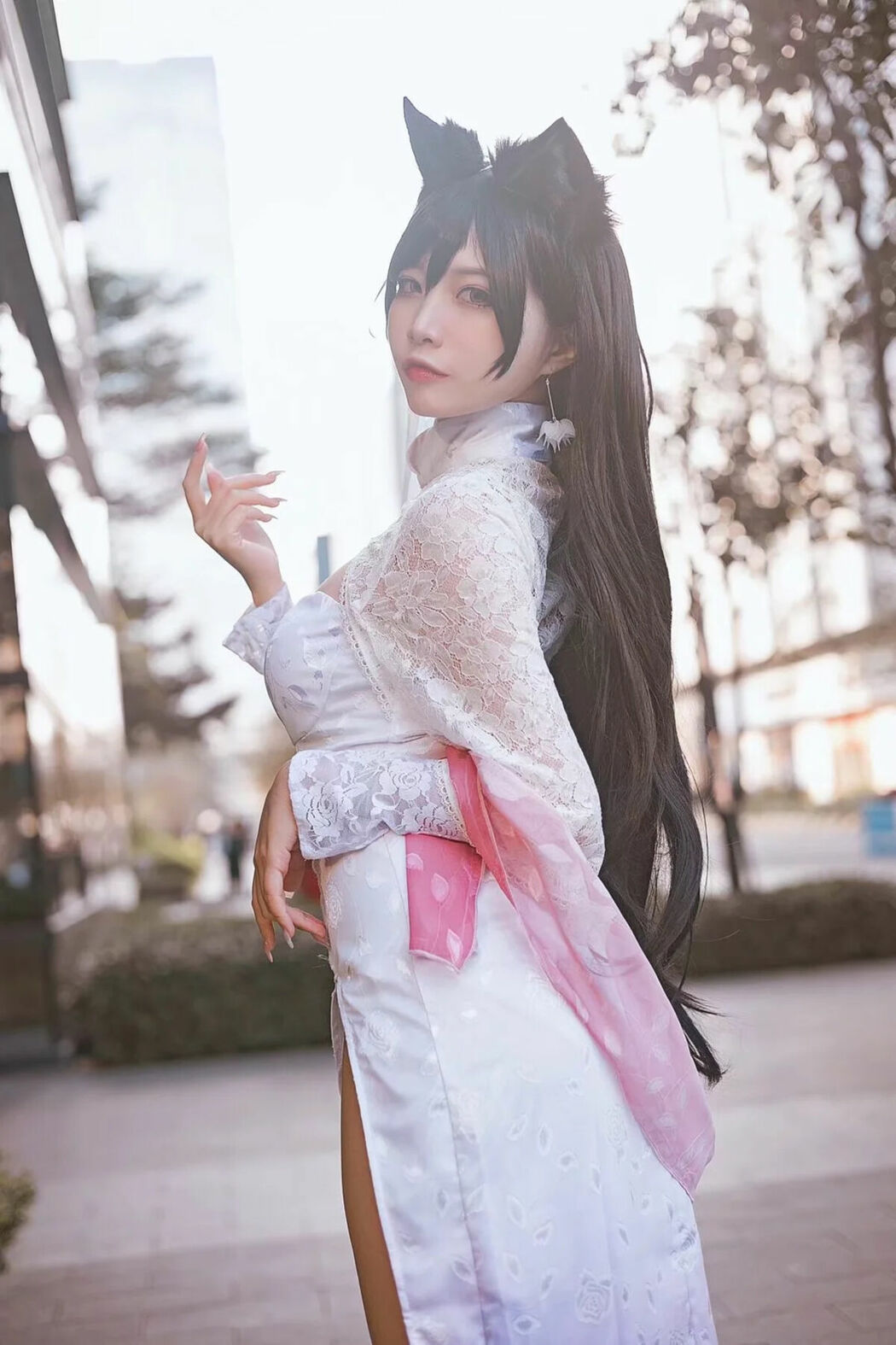 Coser@二佐Nisa – 碧蓝航线 爱宕旗袍 (19P)