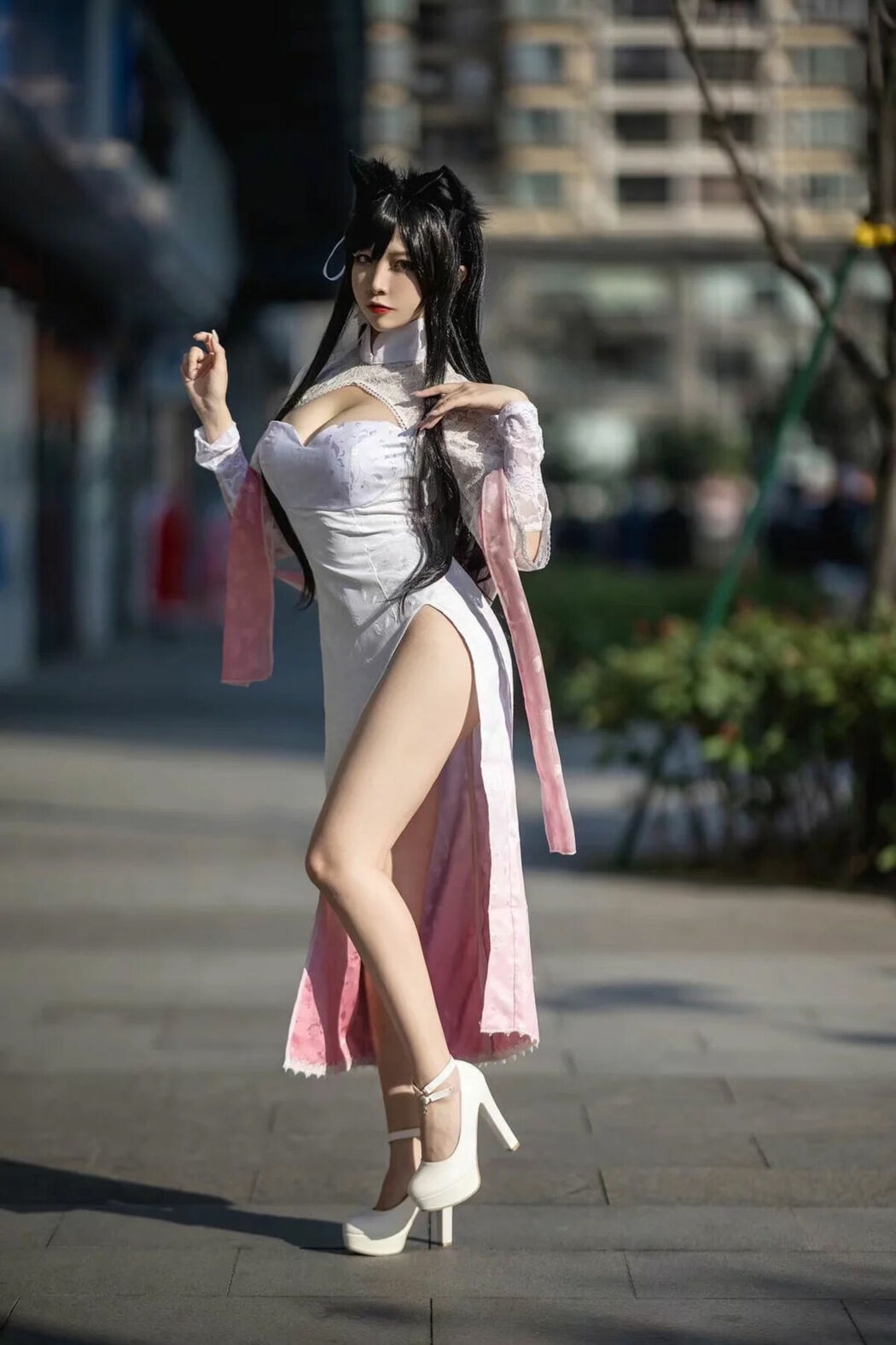 Coser@二佐Nisa – 碧蓝航线 爱宕旗袍 (19P)