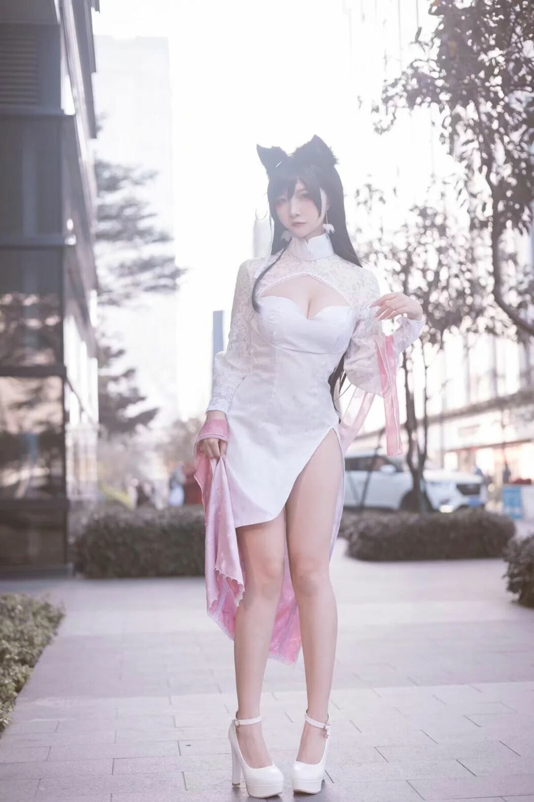 Coser@二佐Nisa – 碧蓝航线 爱宕旗袍 (19P)