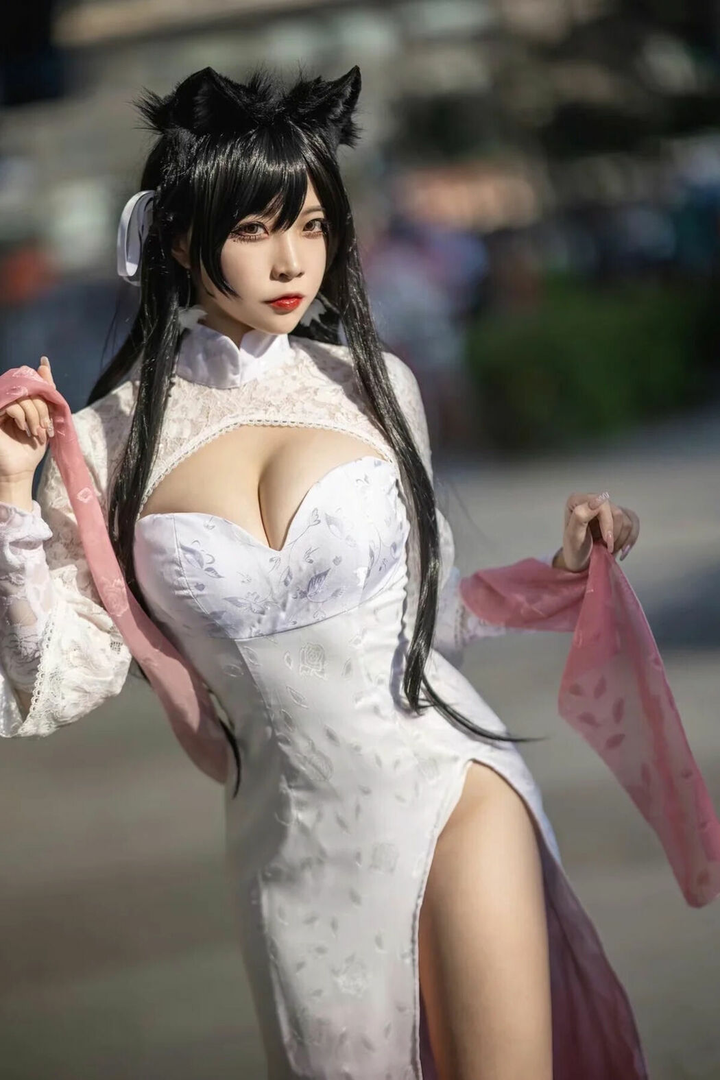 Coser@二佐Nisa – 碧蓝航线 爱宕旗袍 (19P)