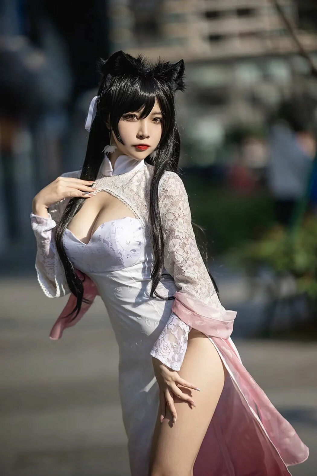 Coser@二佐Nisa – 碧蓝航线 爱宕旗袍 (19P)