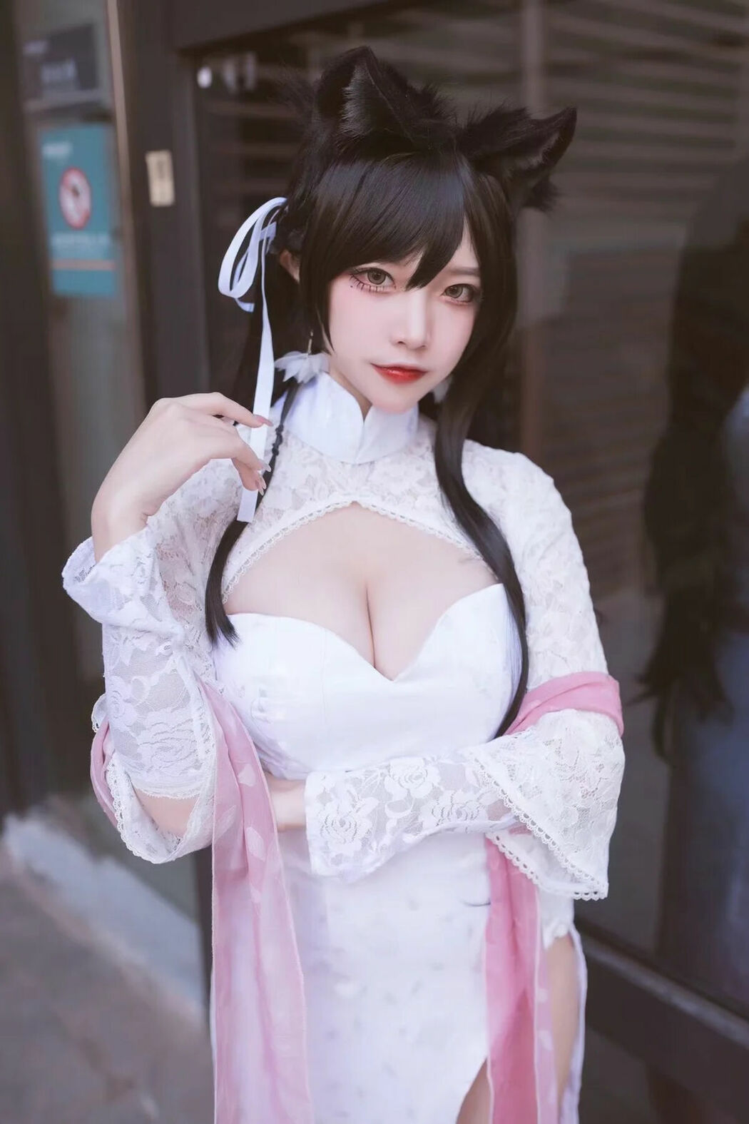 Coser@二佐Nisa – 碧蓝航线 爱宕旗袍 (19P)