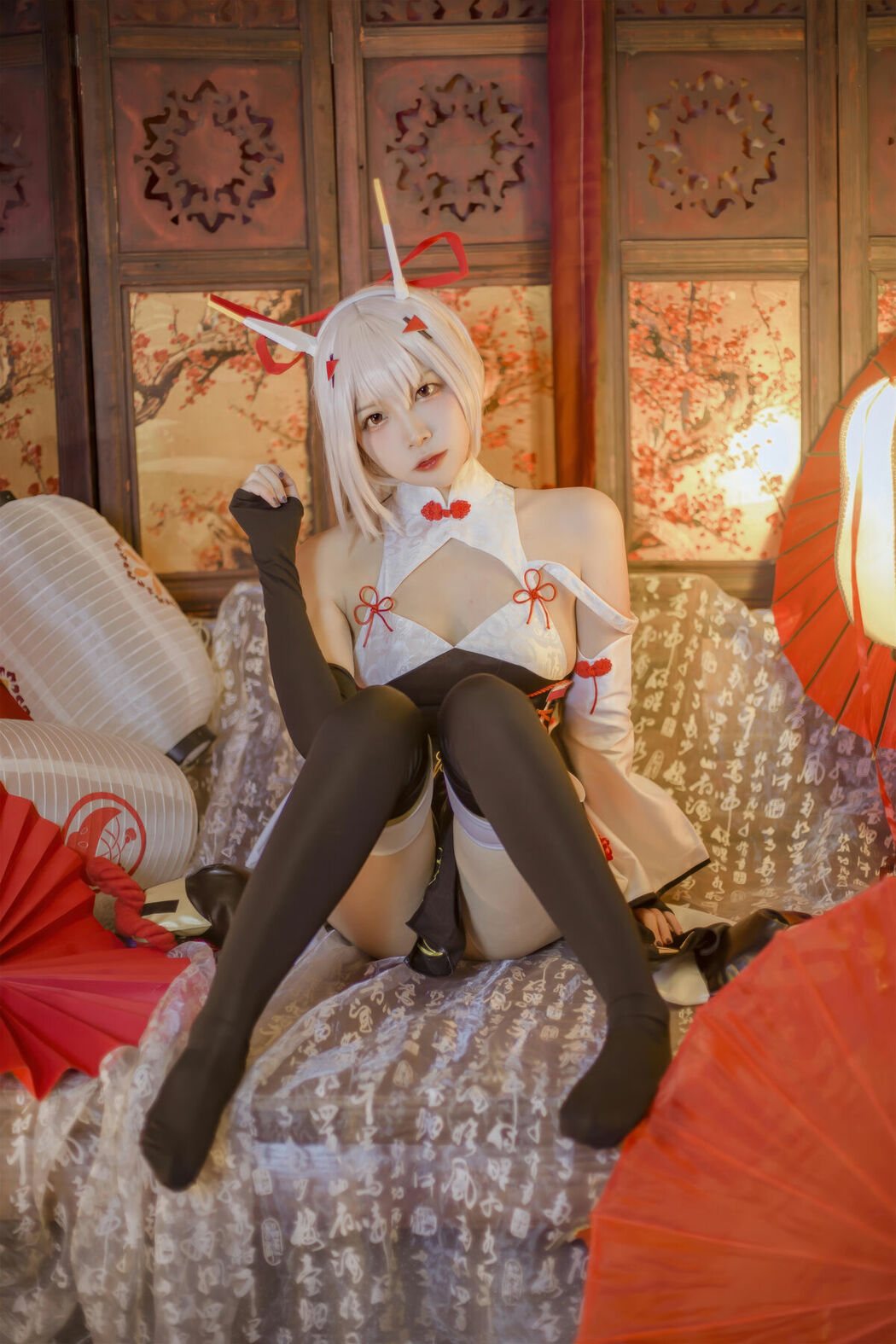 Coser@二佐Nisa – 碧蓝航线 绫波新春旗袍 (28P)