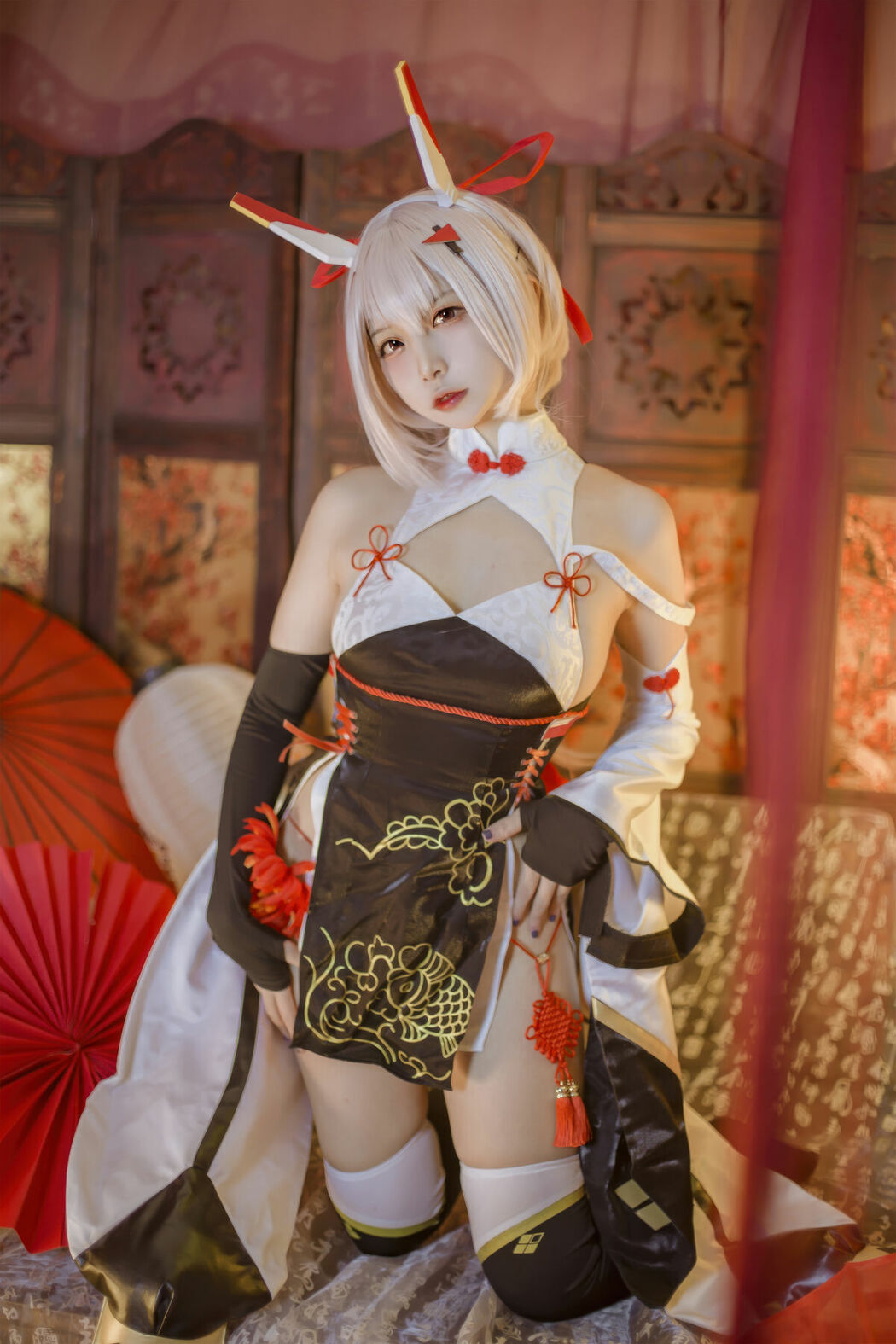 Coser@二佐Nisa – 碧蓝航线 绫波新春旗袍 (28P)