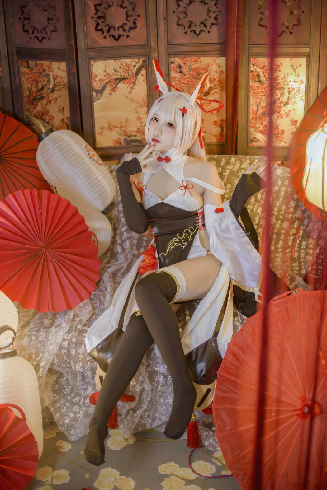 Coser@二佐Nisa – 碧蓝航线 绫波新春旗袍 (28P)