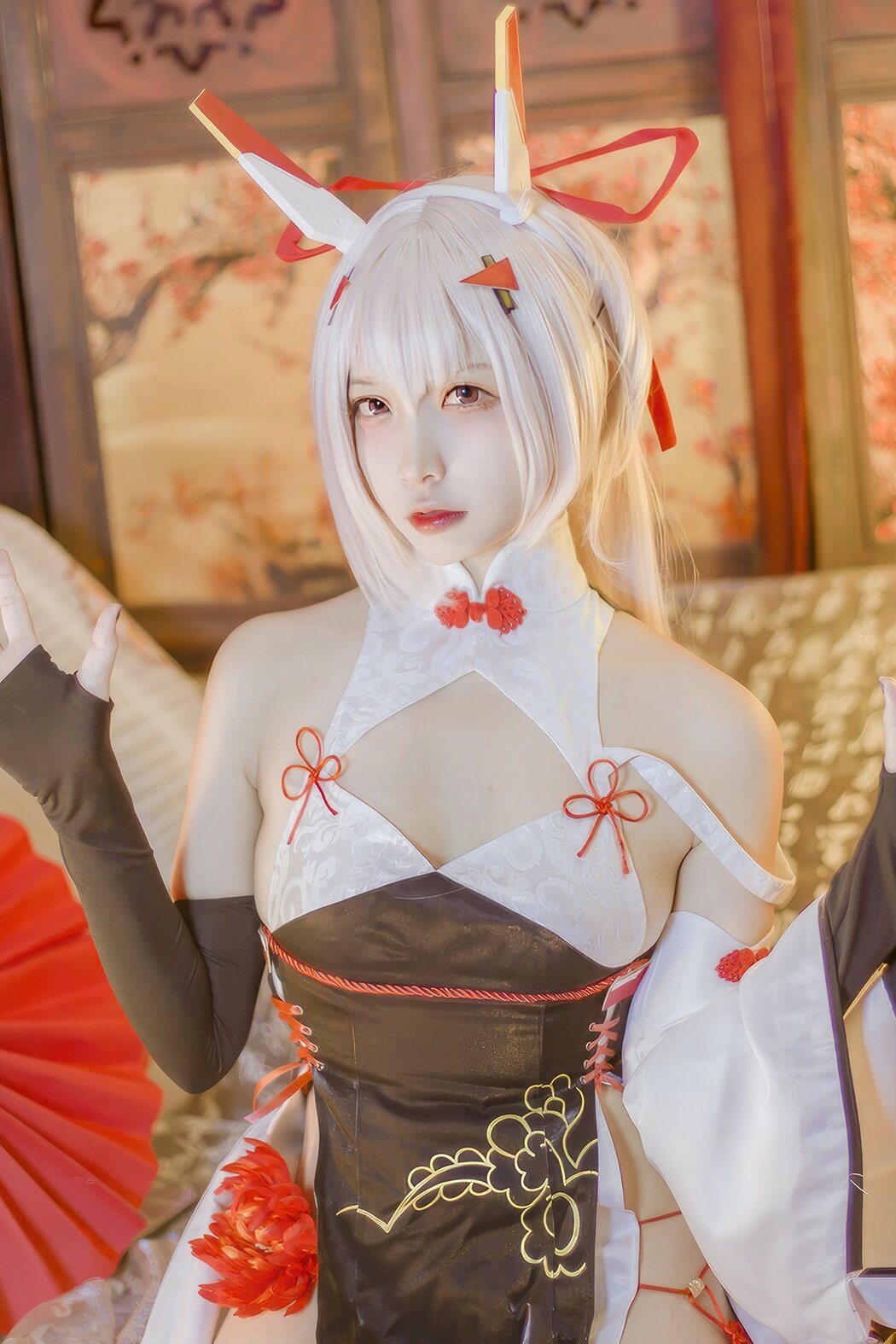 Coser@二佐Nisa – 碧蓝航线 绫波新春旗袍 (28P) Cover Photo