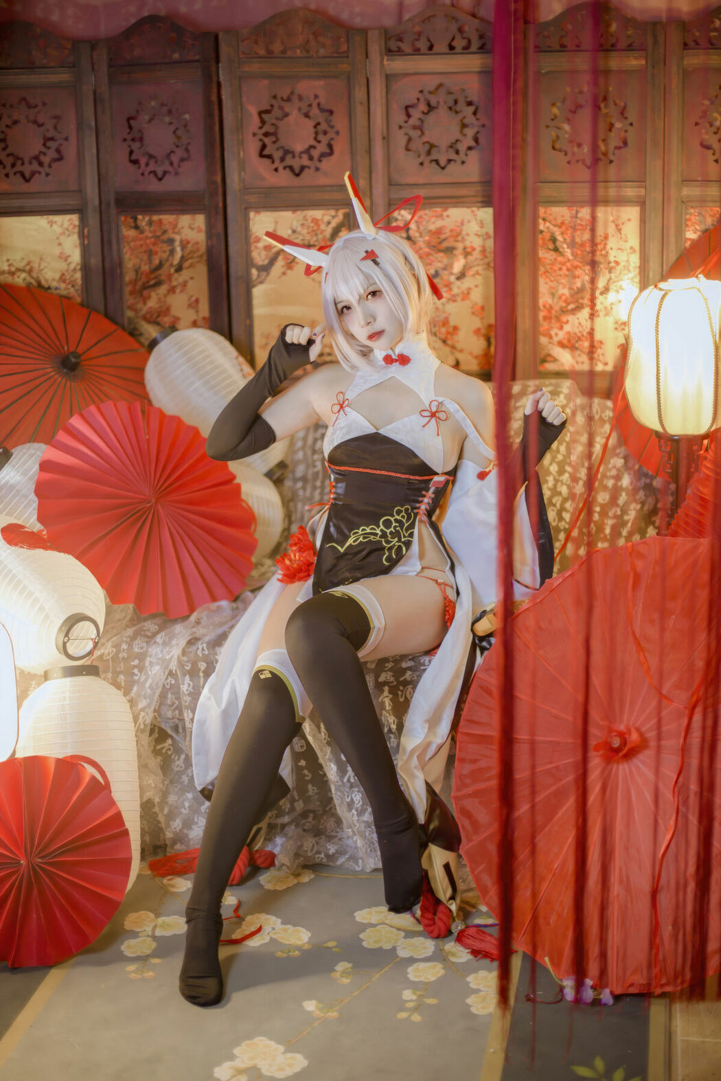 Coser@二佐Nisa – 碧蓝航线 绫波新春旗袍 (28P)
