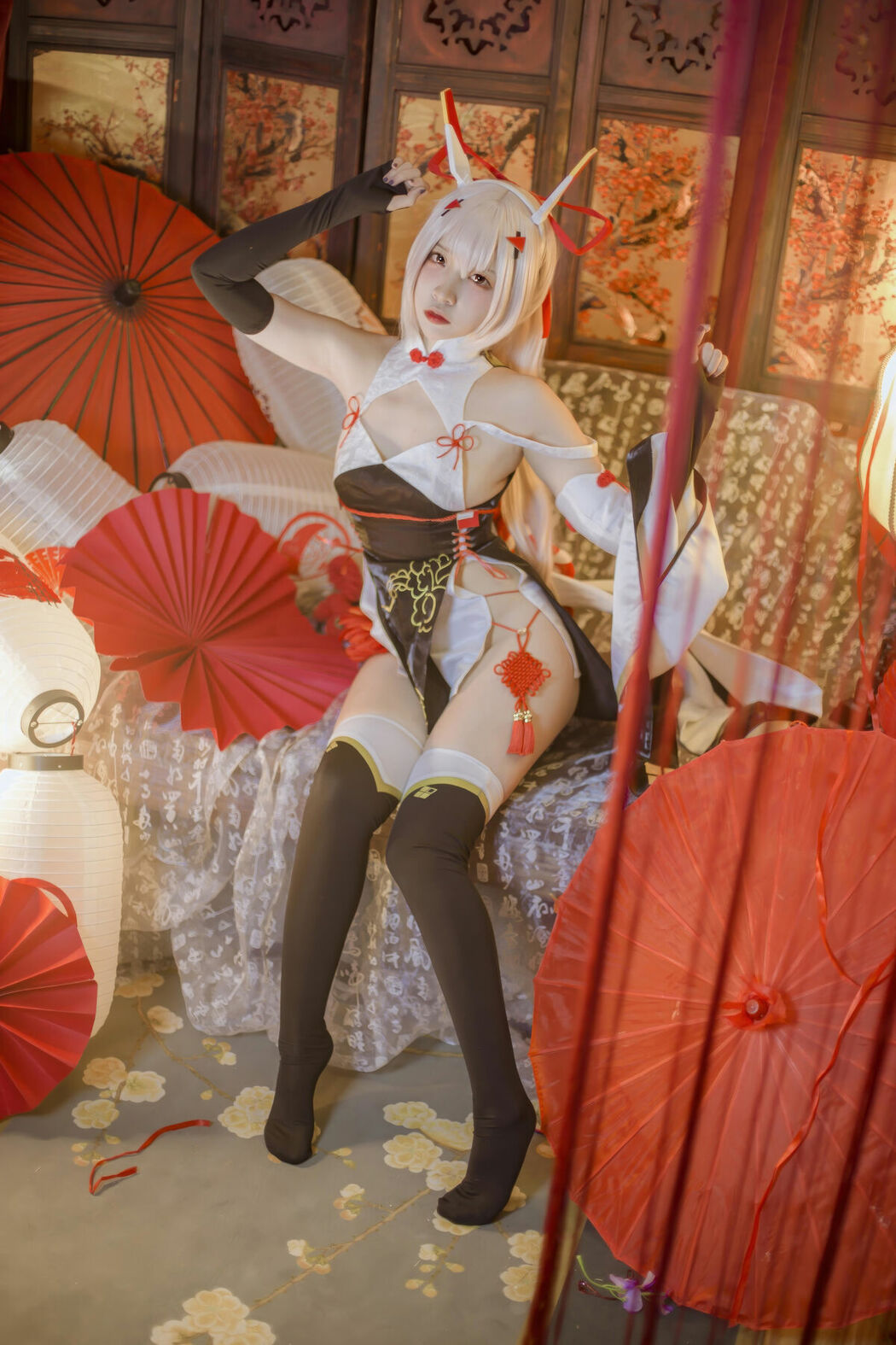 Coser@二佐Nisa – 碧蓝航线 绫波新春旗袍 (28P)