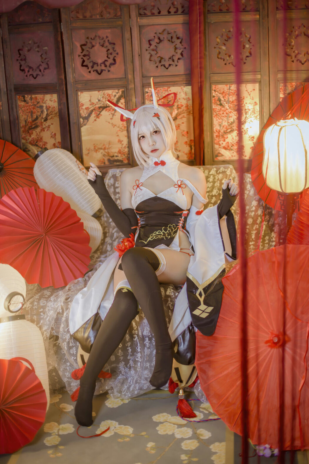 Coser@二佐Nisa – 碧蓝航线 绫波新春旗袍 (28P)