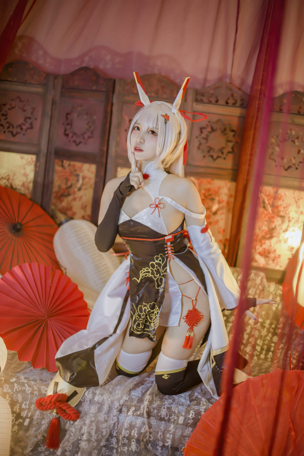 Coser@二佐Nisa – 碧蓝航线 绫波新春旗袍 (28P)