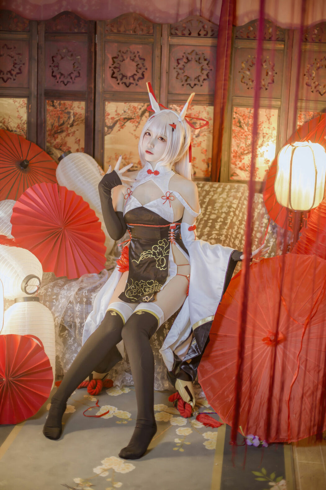 Coser@二佐Nisa – 碧蓝航线 绫波新春旗袍 (28P)