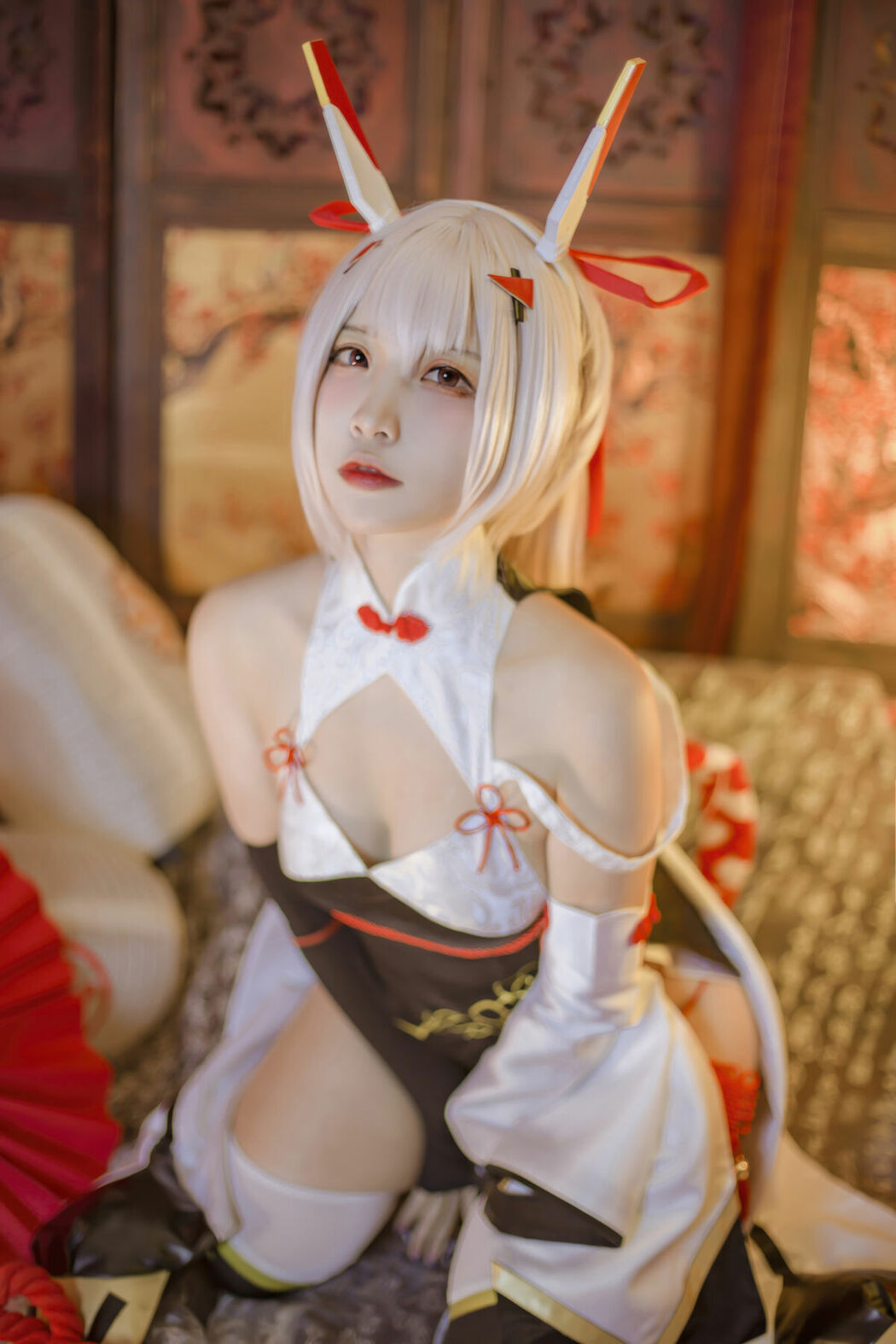Coser@二佐Nisa – 碧蓝航线 绫波新春旗袍 (28P)