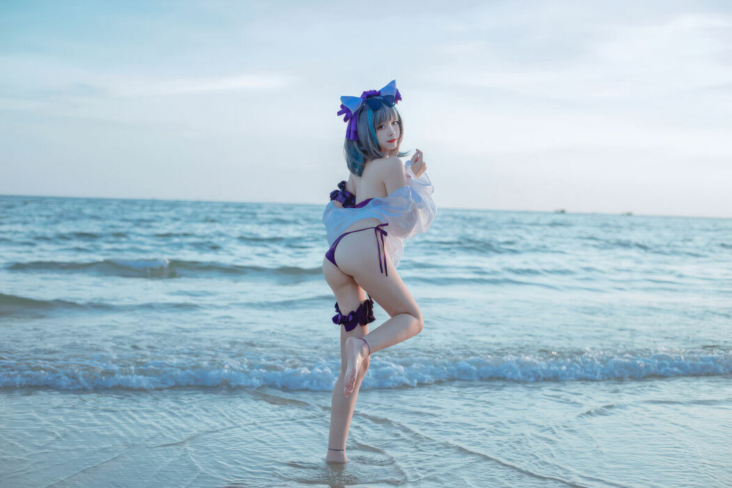 Coser@二佐Nisa – 碧蓝航线-柴郡泳装 (31P)