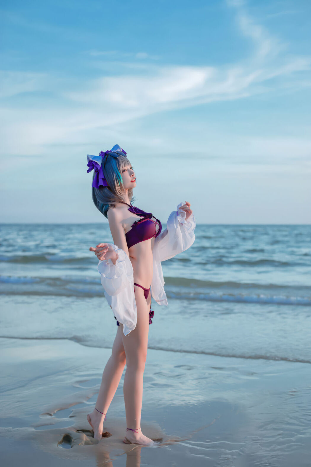 Coser@二佐Nisa – 碧蓝航线-柴郡泳装 (31P)