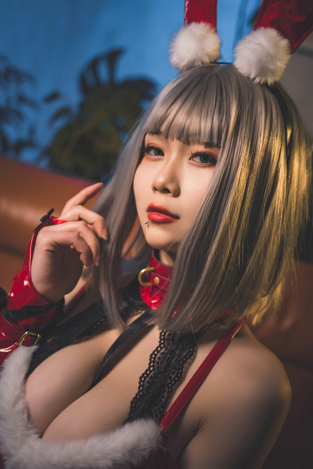 Coser@柒柒要乖哦 And 末夜787 – 双人圣诞礼物 (65P)