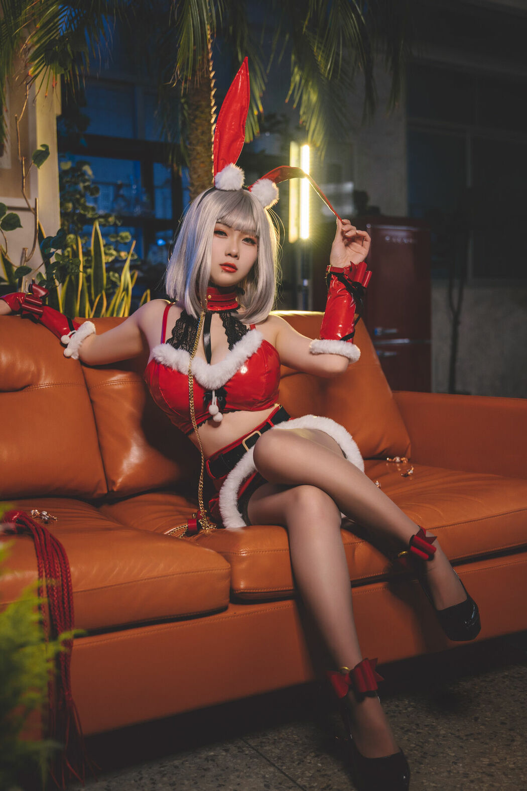 Coser@柒柒要乖哦 And 末夜787 – 双人圣诞礼物 (65P)