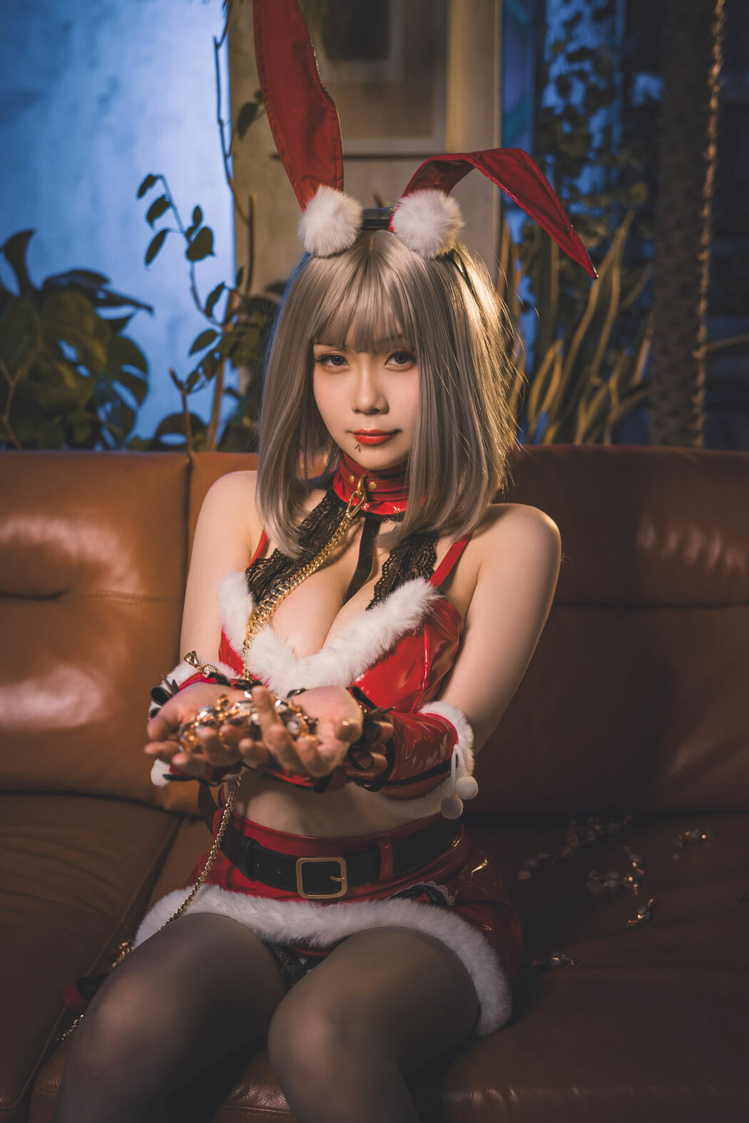 Coser@柒柒要乖哦 And 末夜787 – 双人圣诞礼物 (65P)