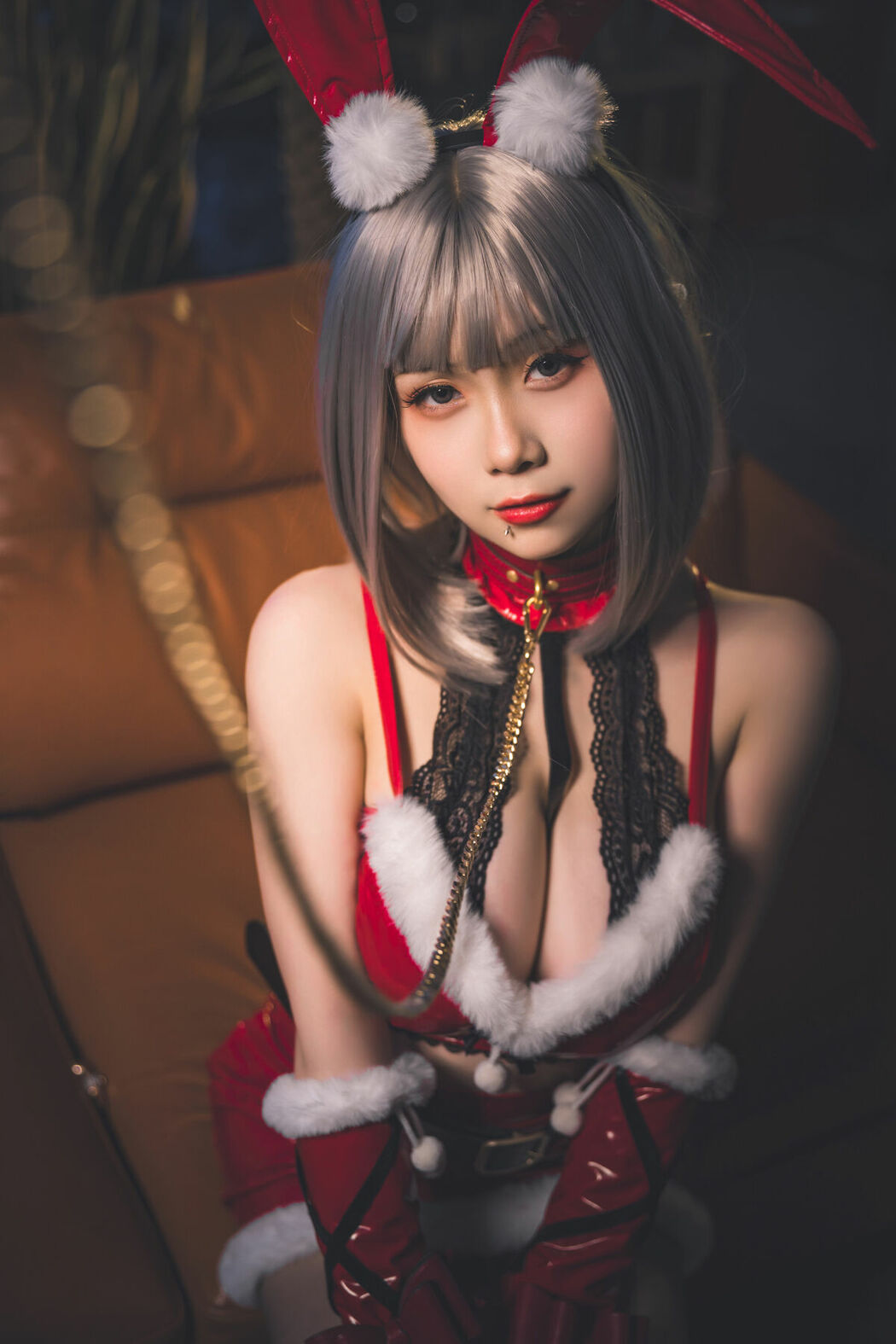 Coser@柒柒要乖哦 And 末夜787 – 双人圣诞礼物 (65P)