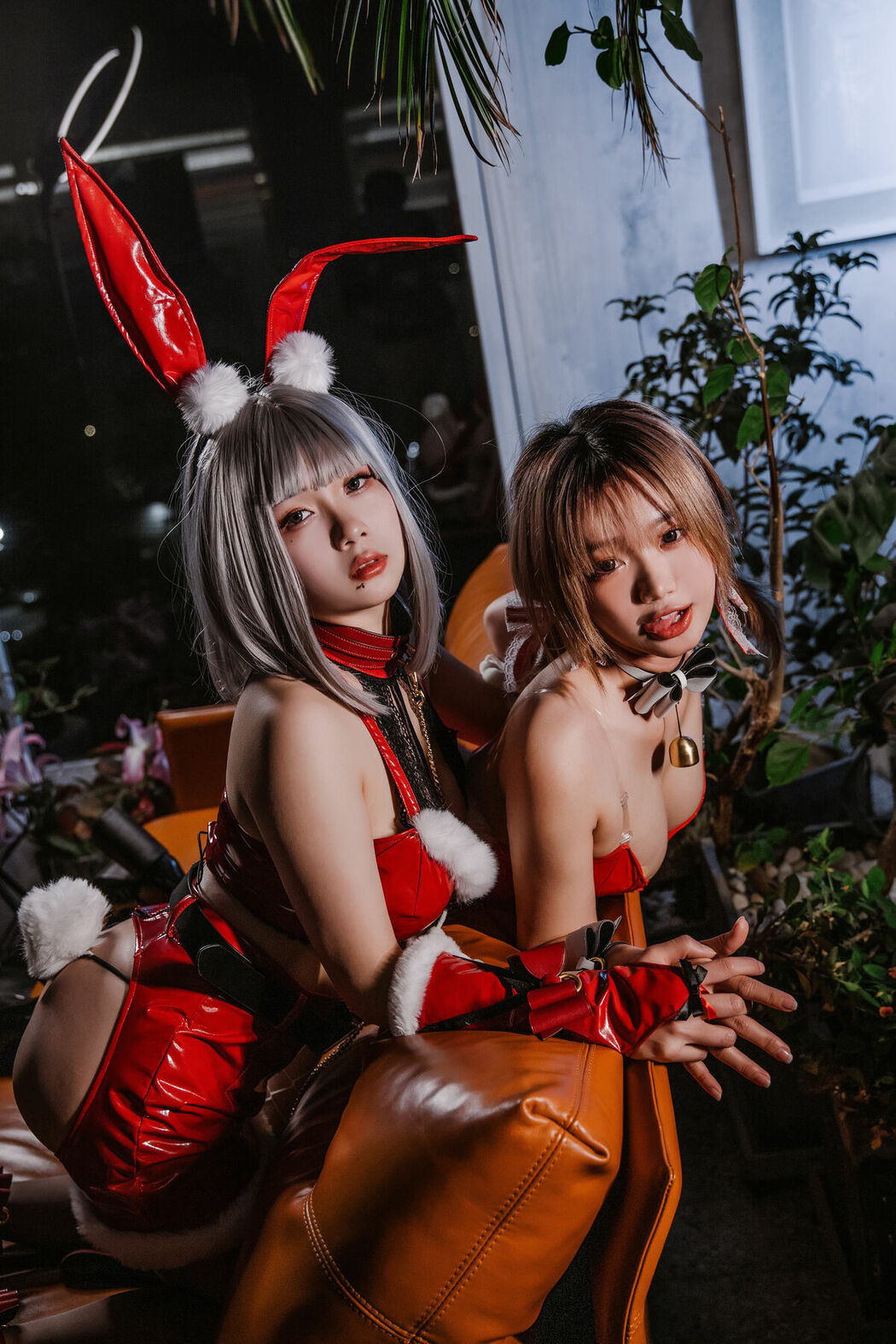 Coser@柒柒要乖哦 And 末夜787 – 双人圣诞礼物 (65P)