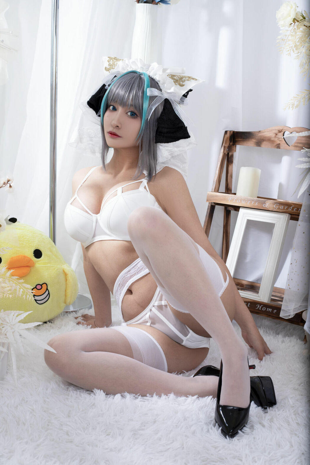 Coser@洛璃LoLiSAMA – 柴郡同人内衣 (67P)