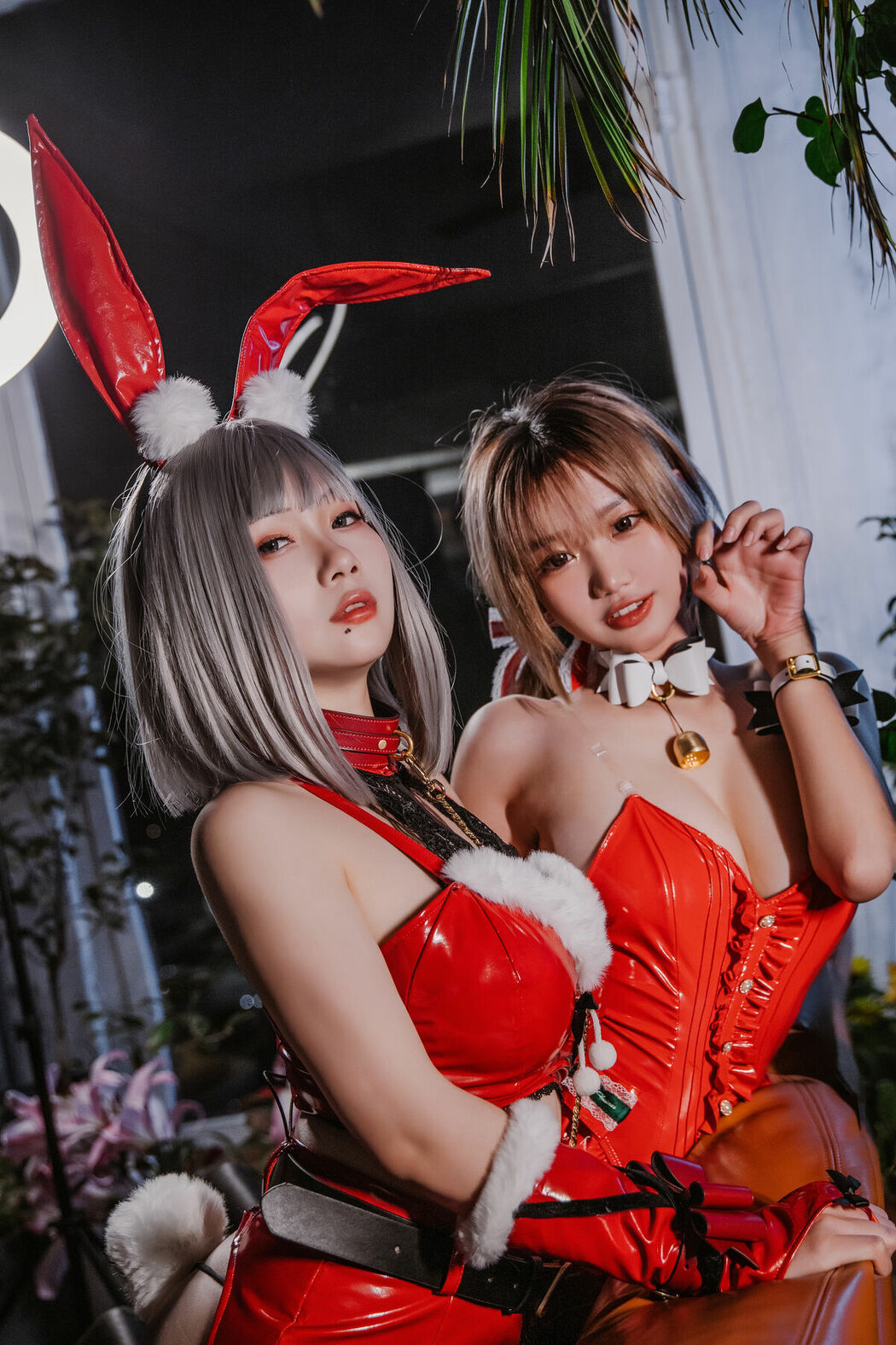 Coser@柒柒要乖哦 And 末夜787 – 双人圣诞礼物 (65P)