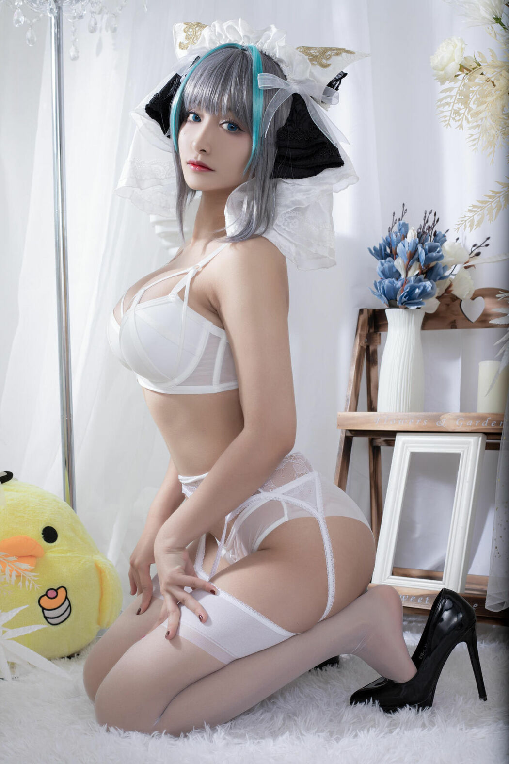 Coser@洛璃LoLiSAMA – 柴郡同人内衣 (67P)