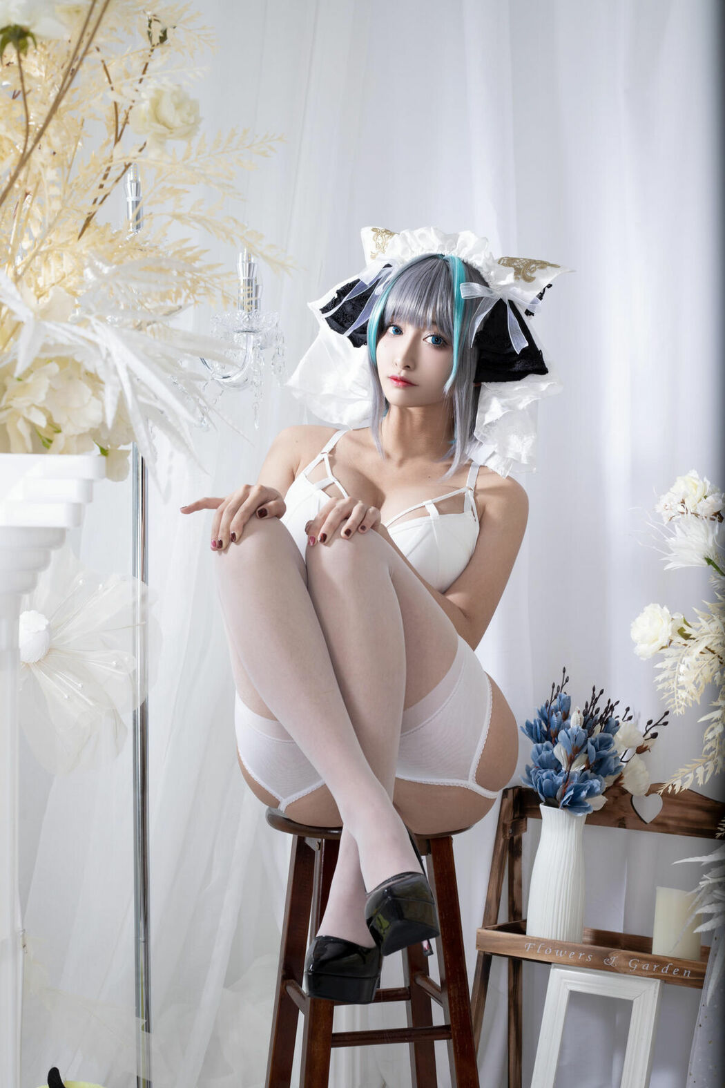 Coser@洛璃LoLiSAMA – 柴郡同人内衣 (67P)
