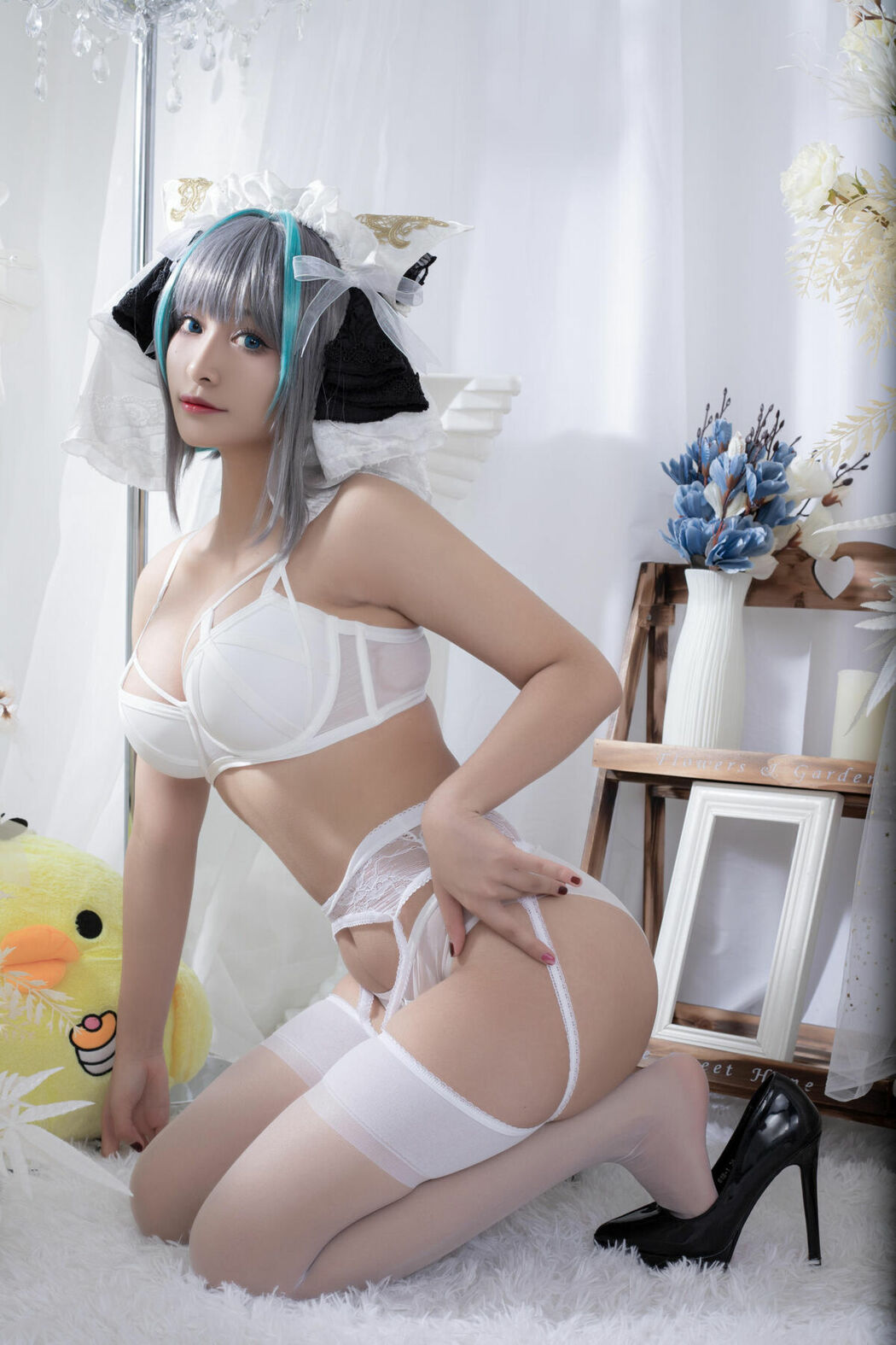 Coser@洛璃LoLiSAMA – 柴郡同人内衣 (67P)