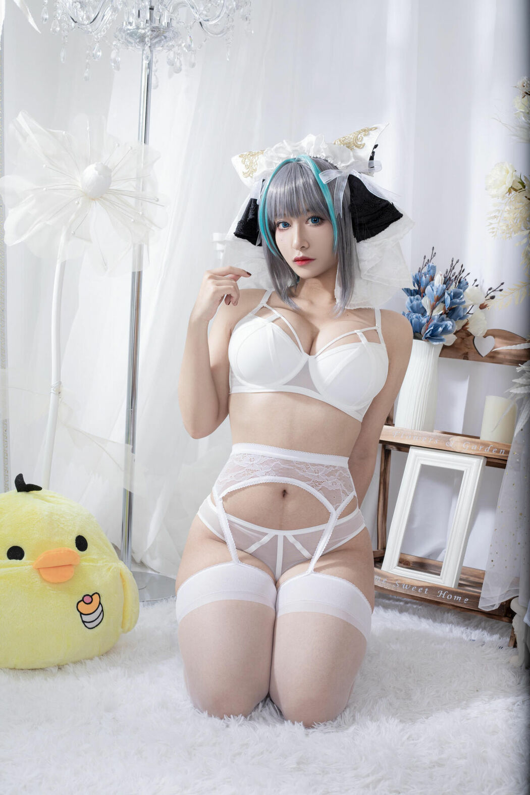 Coser@洛璃LoLiSAMA – 柴郡同人内衣 (67P)