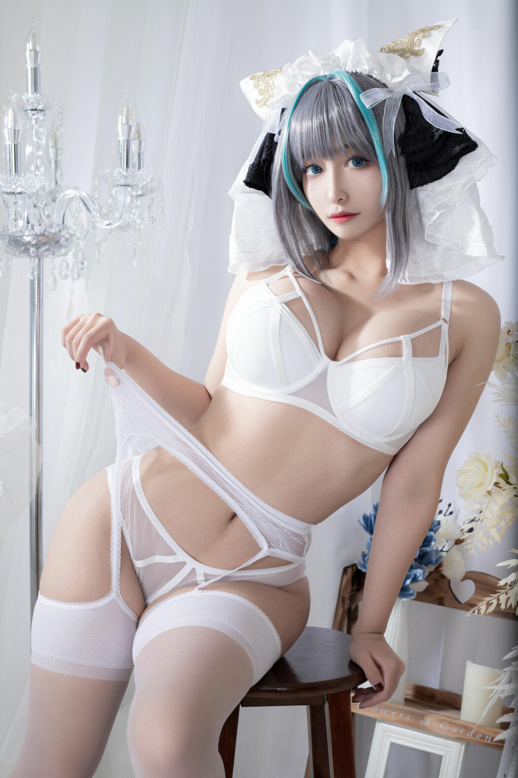 Coser@洛璃LoLiSAMA – 柴郡同人内衣 (67P)