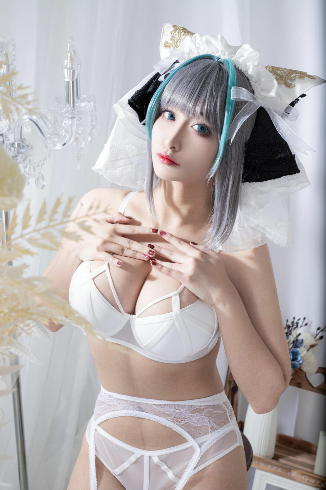 Coser@洛璃LoLiSAMA – 柴郡同人内衣 (67P)